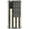 Black & White USA Flag Galaxy A72 5G Clear Case