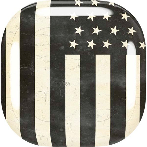 Black & White USA Flag Galaxy Buds Live Skin