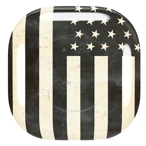 Black & White USA Flag Galaxy Buds Live Skin