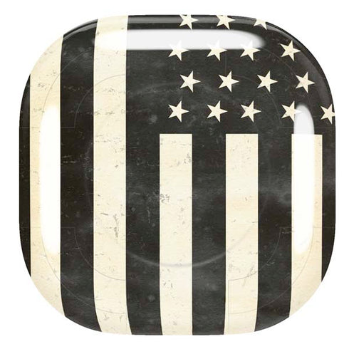 Black & White USA Flag Galaxy Buds Pro Skin