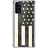 Black & White USA Flag Galaxy Note20 5G Clear Case