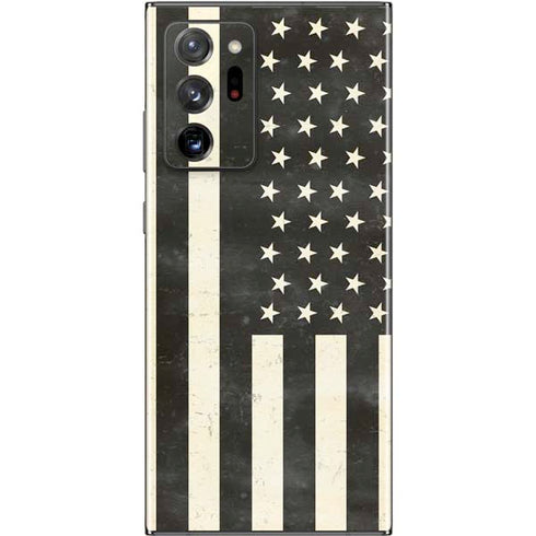 Black & White USA Flag Galaxy Note20 Ultra 5G Skin