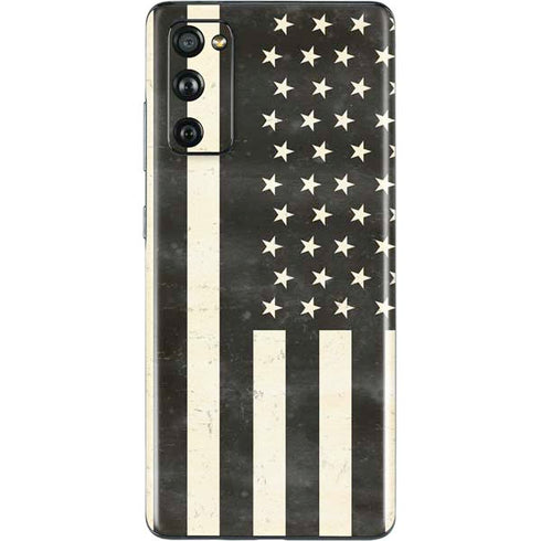 Black & White USA Flag Galaxy S20 Fan Edition Skin
