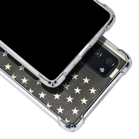 Black & White USA Flag Galaxy S20 FE Clear Case