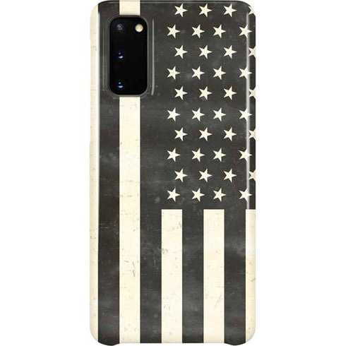 Black & White USA Flag Galaxy S20 Lite Case
