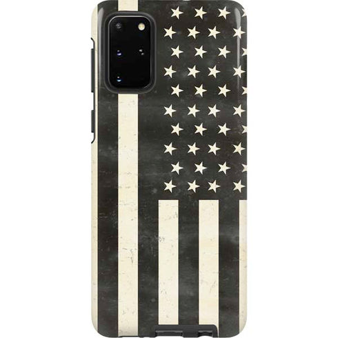 Black & White USA Flag Galaxy S20 Plus Pro Case
