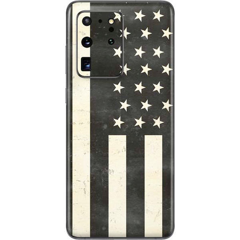Black & White USA Flag Galaxy S20 Ultra 5G Skin