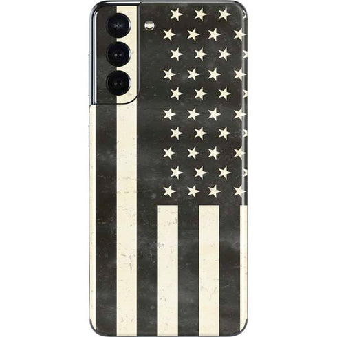 Black & White USA Flag Galaxy S21 5G Skin