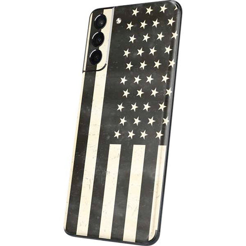 Black & White USA Flag Galaxy S21 5G Skin