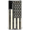 Black & White USA Flag Galaxy S21 FE Clear Case