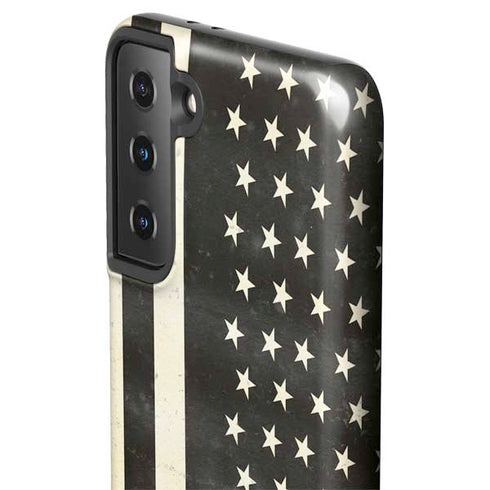 Black & White USA Flag Galaxy S21 Plus 5G Pro Case