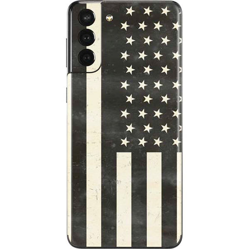Black & White USA Flag Galaxy S21 Plus 5G Skin