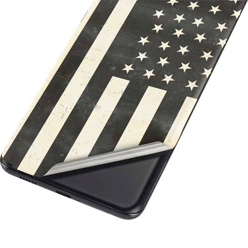 Black & White USA Flag Galaxy S21 Ultra 5G Skin