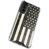 Black & White USA Flag Galaxy S22 Plus Clear Case