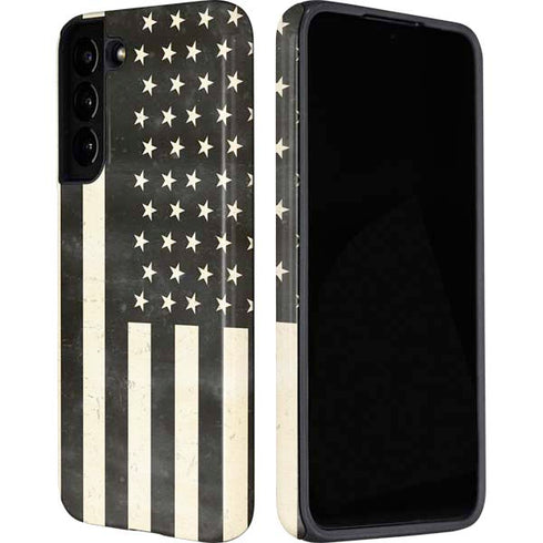 Black & White USA Flag Galaxy S22 Plus Pro Case