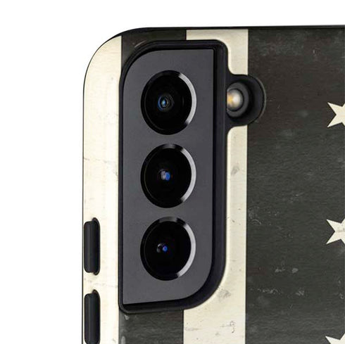 Black & White USA Flag Galaxy S22 Pro Case