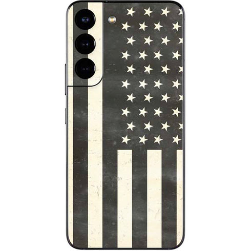 Black & White USA Flag Galaxy S22 Skin