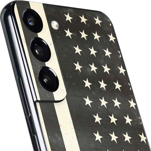 Black & White USA Flag Galaxy S22 Skin