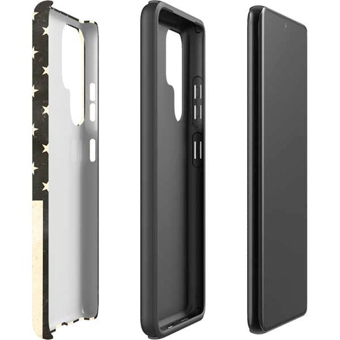 Black & White USA Flag Galaxy S22 Ultra Pro Case