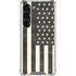 Black & White USA Flag Galaxy S23 Clear Case