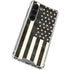 Black & White USA Flag Galaxy S23 Clear Case