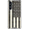Black & White USA Flag Galaxy S23 FE Clear Case
