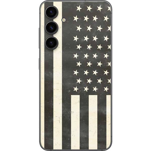 Black & White USA Flag Galaxy S23 FE Skin