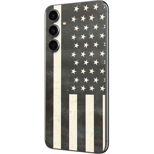 Black & White USA Flag Galaxy S23 FE Skin