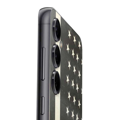 Black & White USA Flag Galaxy S23 FE Skin