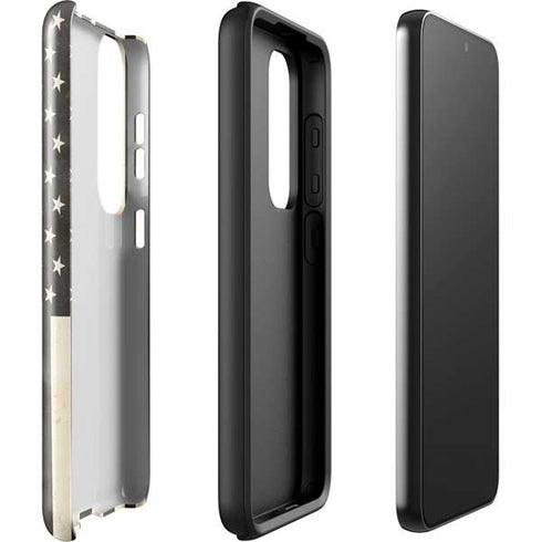 Black & White USA Flag Galaxy S23 Plus Pro Case