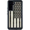 Black & White USA Flag Galaxy S23 Plus Waterproof Case