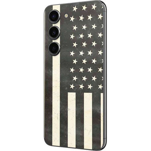 Black & White USA Flag Galaxy S23 Skin