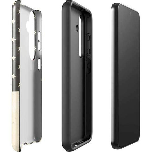 Black & White USA Flag Galaxy S24 Impact Case