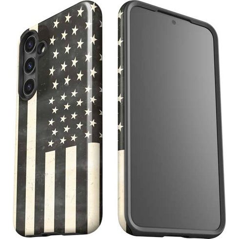 Black & White USA Flag Galaxy S24 Impact Case