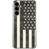 Black & White USA Flag Galaxy S24 Plus Clear Case