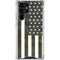 Black & White USA Flag Galaxy S24 Ultra Clear Case