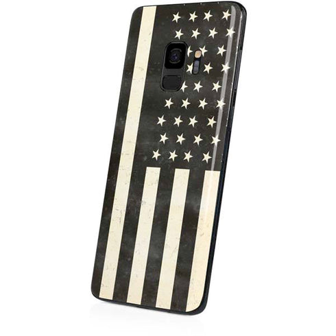 Black & White USA Flag Galaxy S9 Skin
