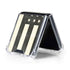 Black & White USA Flag Galaxy Z Flip5 5G Clear Case