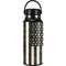 Black & White USA Flag Hydro Flask 32oz Wide Mouth Skin