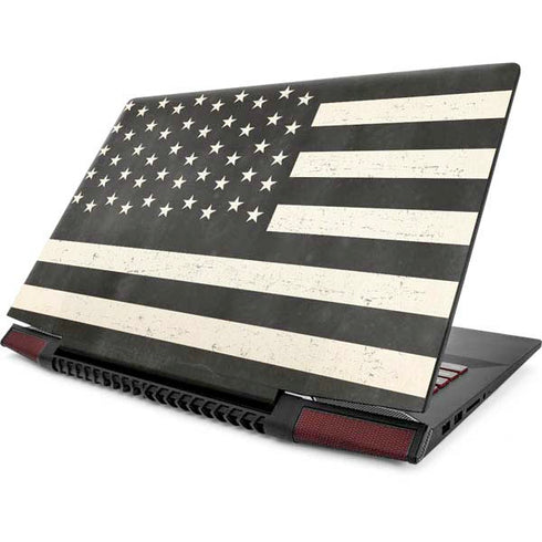 Black & White USA Flag Lenovo IdeaPad Skin