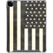 Black & White USA Flag iPad Pro 12.9in (2020) Clear Case