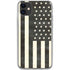 Black & White USA Flag iPhone 11 Clear Case