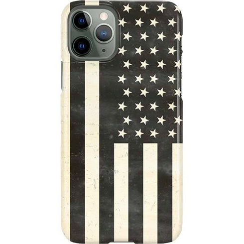 Black & White USA Flag iPhone 11 Pro Lite Case