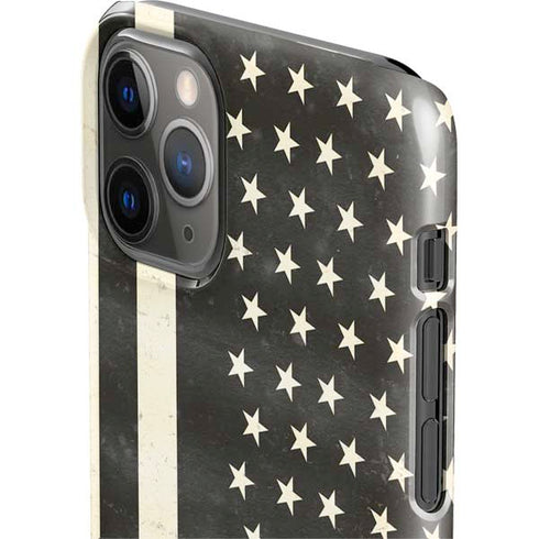 Black & White USA Flag iPhone 11 Pro Lite Case