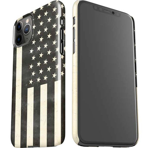 Black & White USA Flag iPhone 11 Pro Lite Case