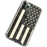 Black & White USA Flag iPhone 11 Pro Max Clear Case