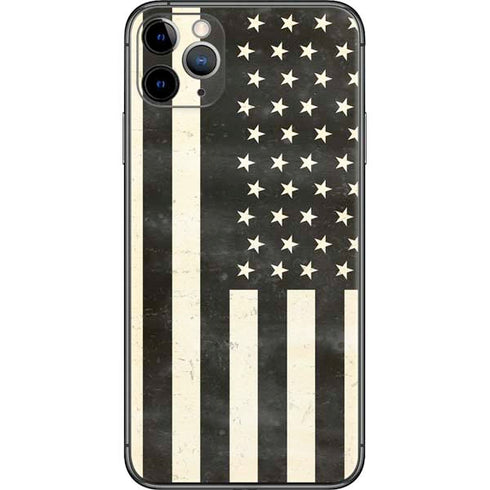 Black & White USA Flag iPhone 11 Pro Max Skin