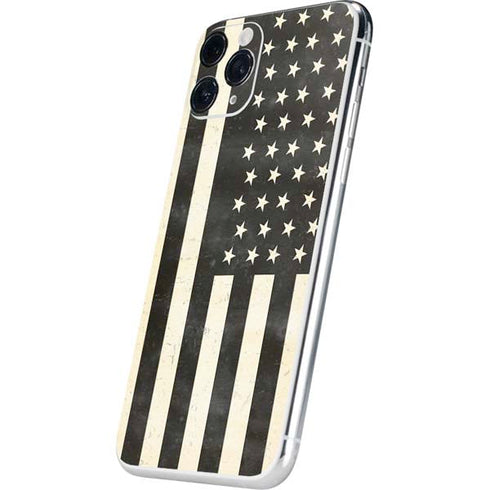 Black & White USA Flag iPhone 11 Pro Skin