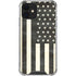 Black & White USA Flag iPhone 12 Clear Case