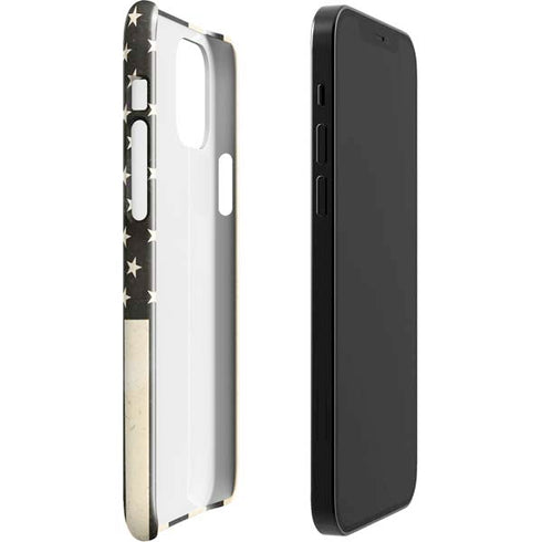 Black & White USA Flag iPhone 12 Mini Lite Case